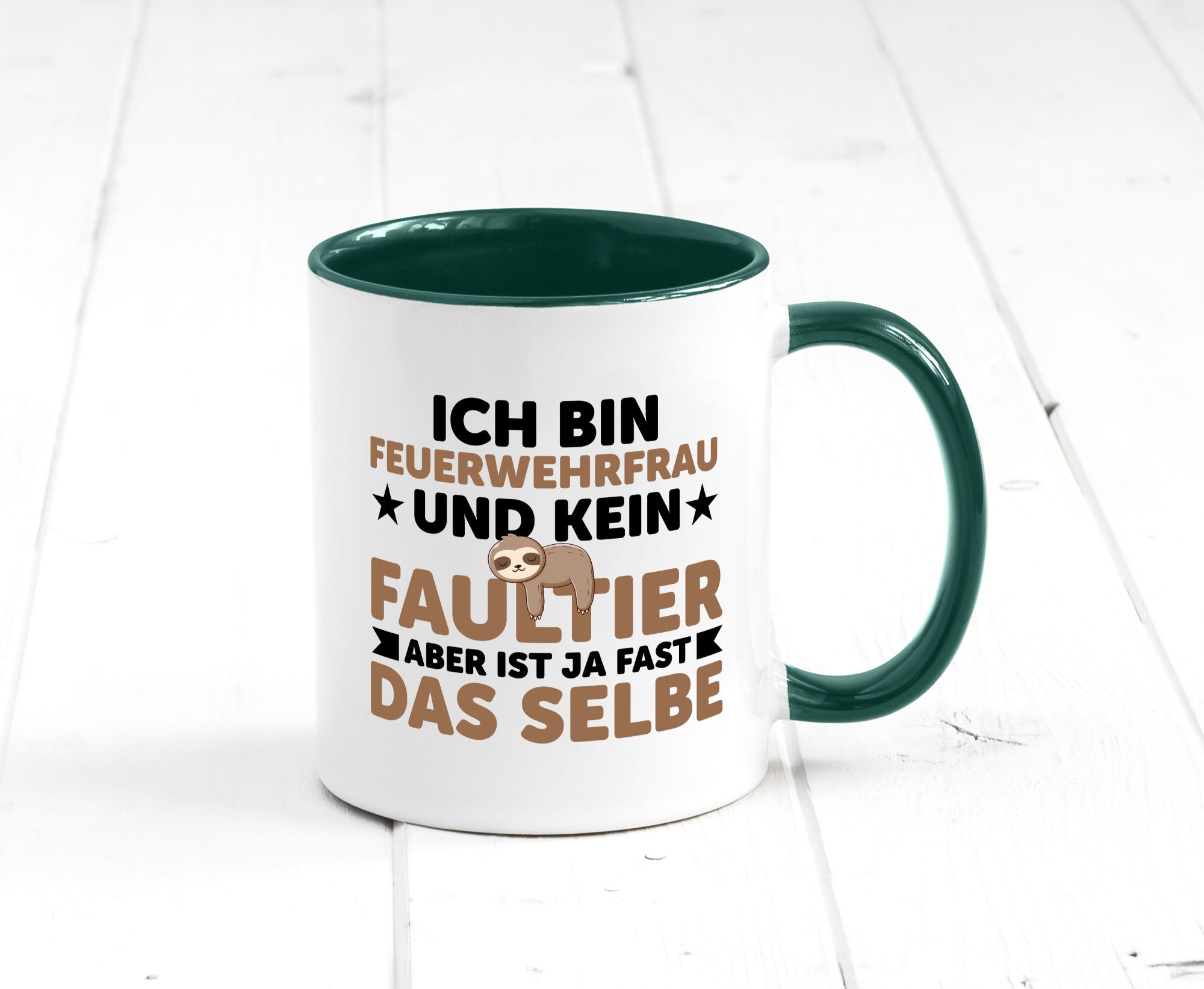 Ich bin kein Faultier: Feuerwehrfrau | Feuerwehr lustiger Spruch Geschenk
