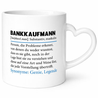 Bankkaufmann | Spruch Kaufmann Bank Kaufleute lustig Humor Geschenkidee