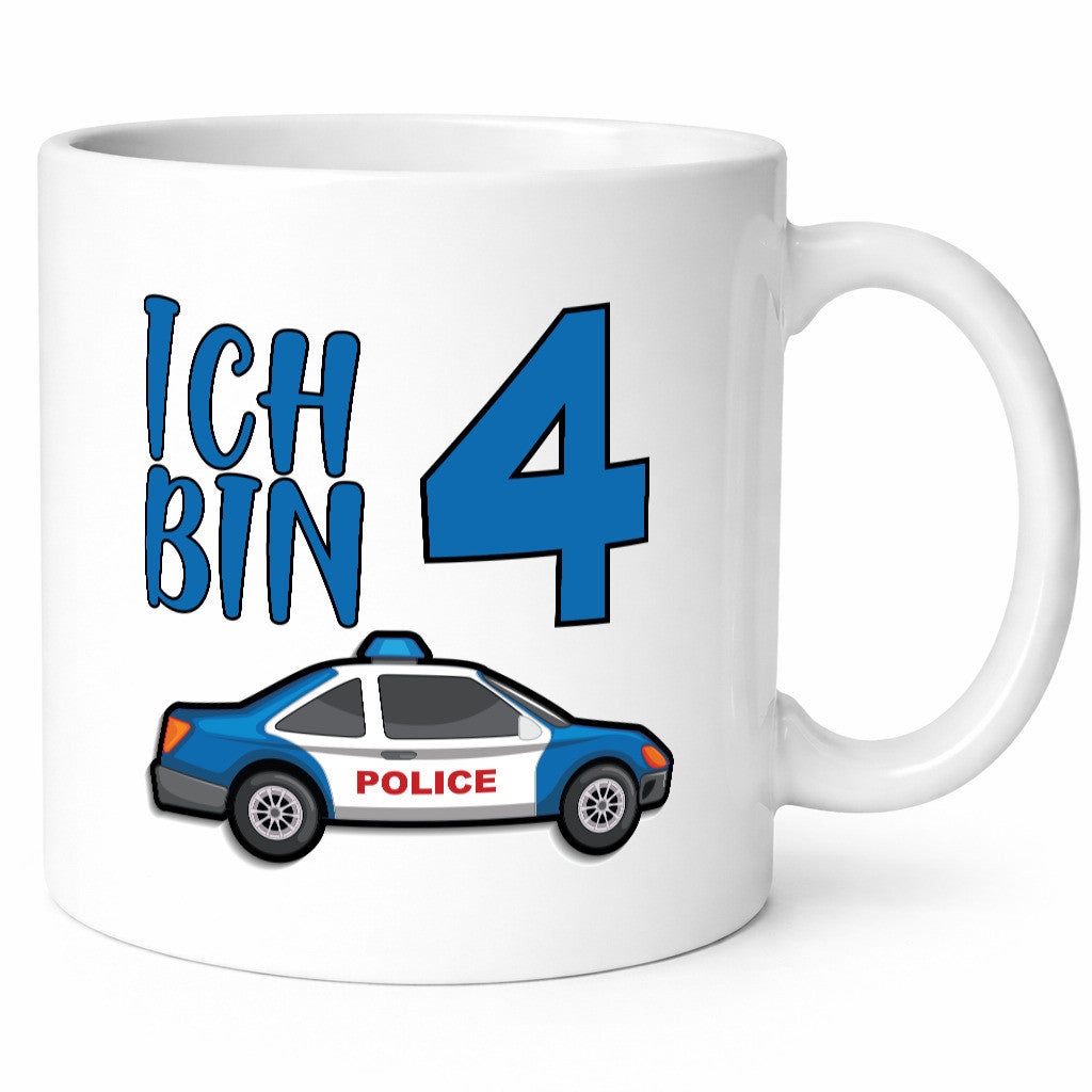 Ich bin 4 Jahre alt | Polizeiliebhaber Geburtstags Kind Geschenkidee Geburtstag