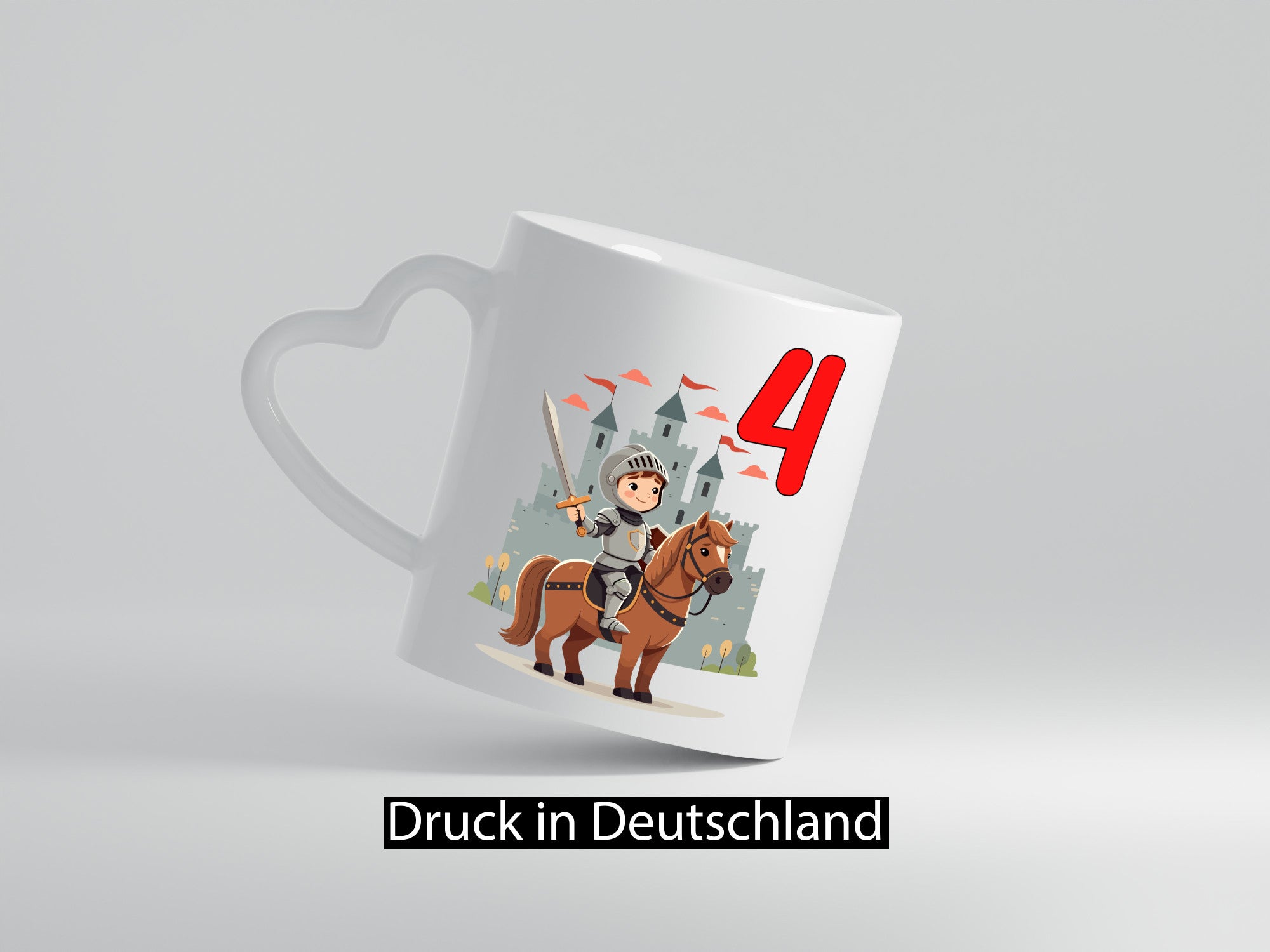 4. Geburtstag | 4 Jahre Ritter Junge Schloss Humor Geschenkidee Tasse