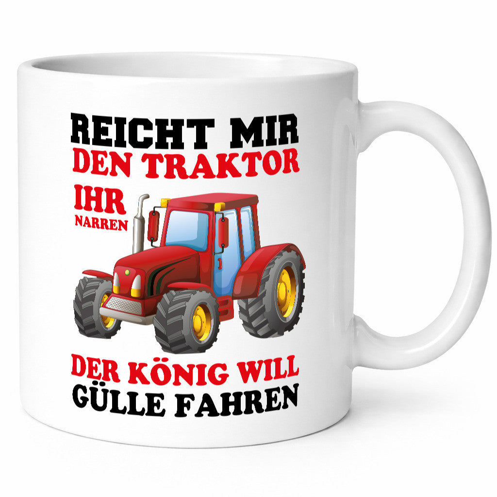 Gebt mir den Traktor Geschenk Humor Geschenkidee lustiger Spruch Tasse