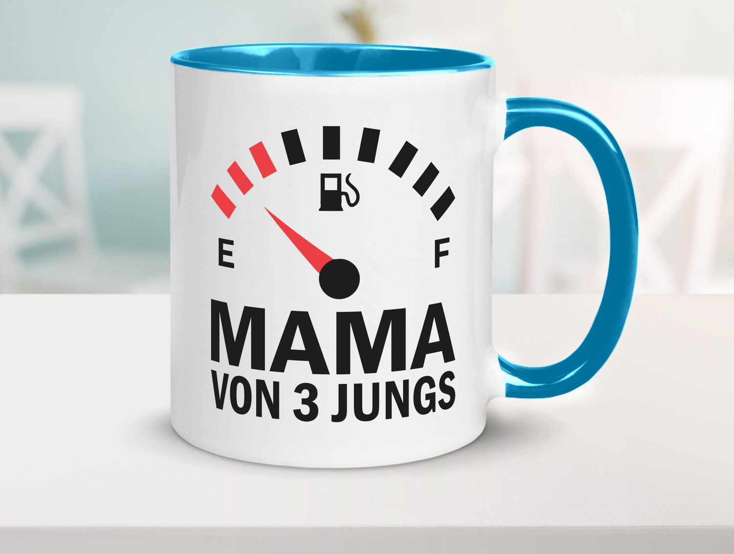 Mama von 3 Jungs | Muttertag Geschwister lustiger Spruch Geschenk Familie