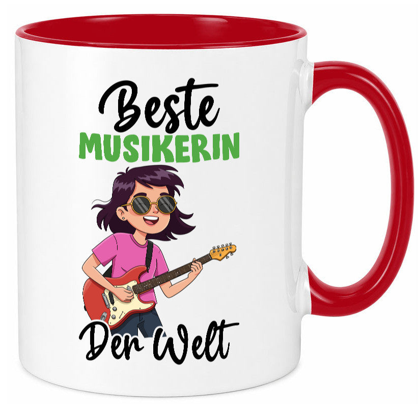 Beste Musikerin | Musik Musikantin v2 Geschenkidee Humor Tasse