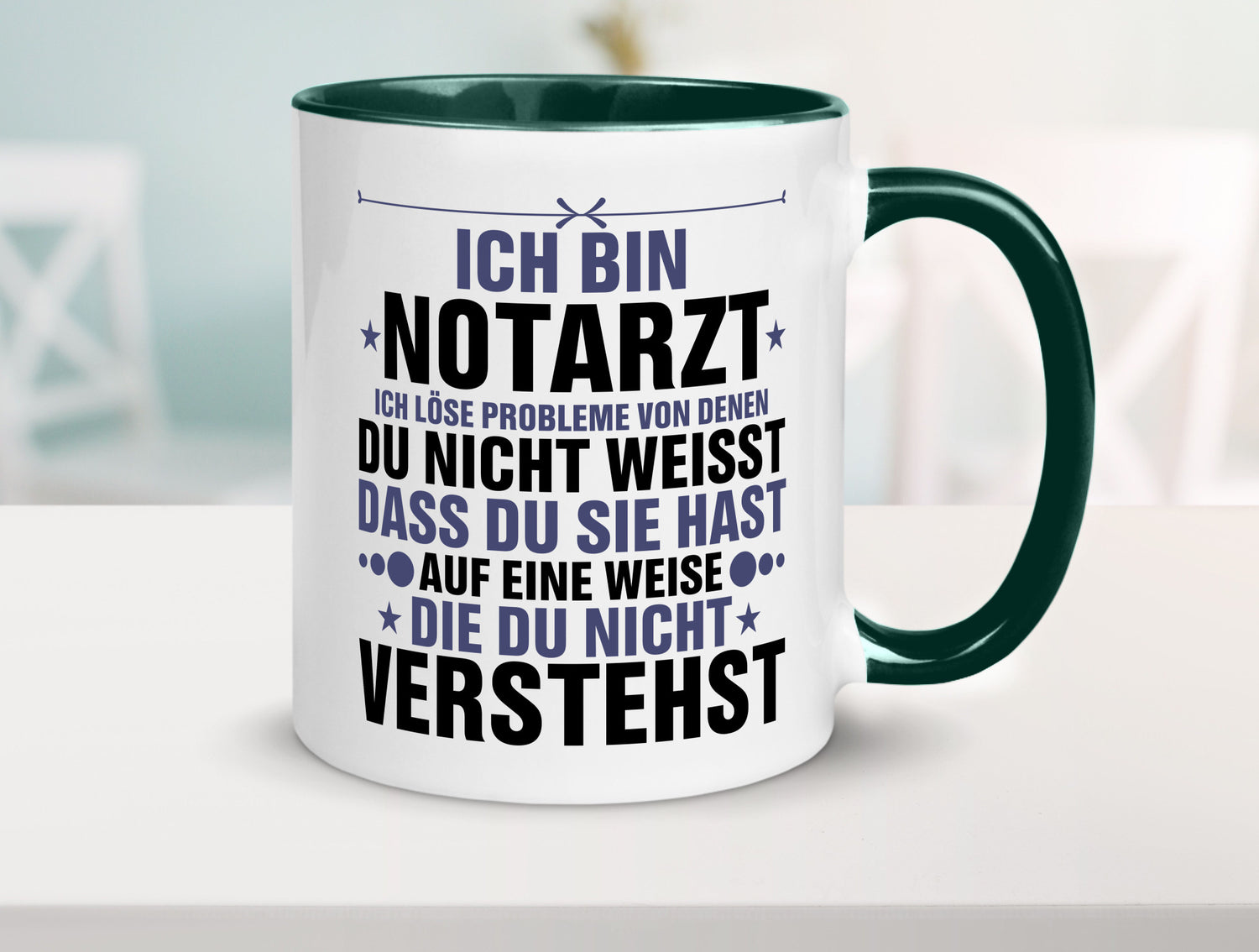 Löse Probleme: Notarzt | Arzt v2 Geschenkidee Humor Tasse