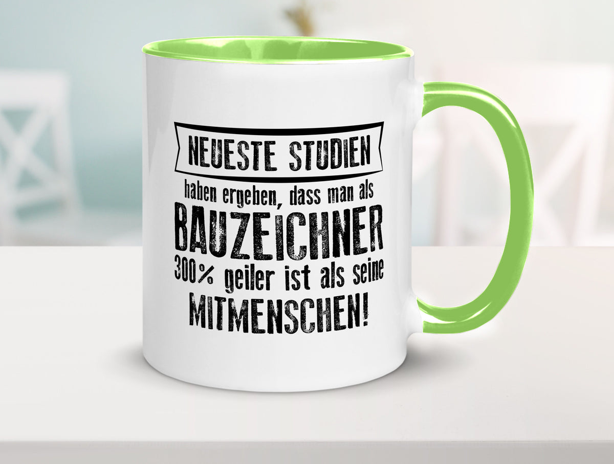 Neuste Studien: Bauzeichner | Zeichner Humor Geschenkidee Tasse