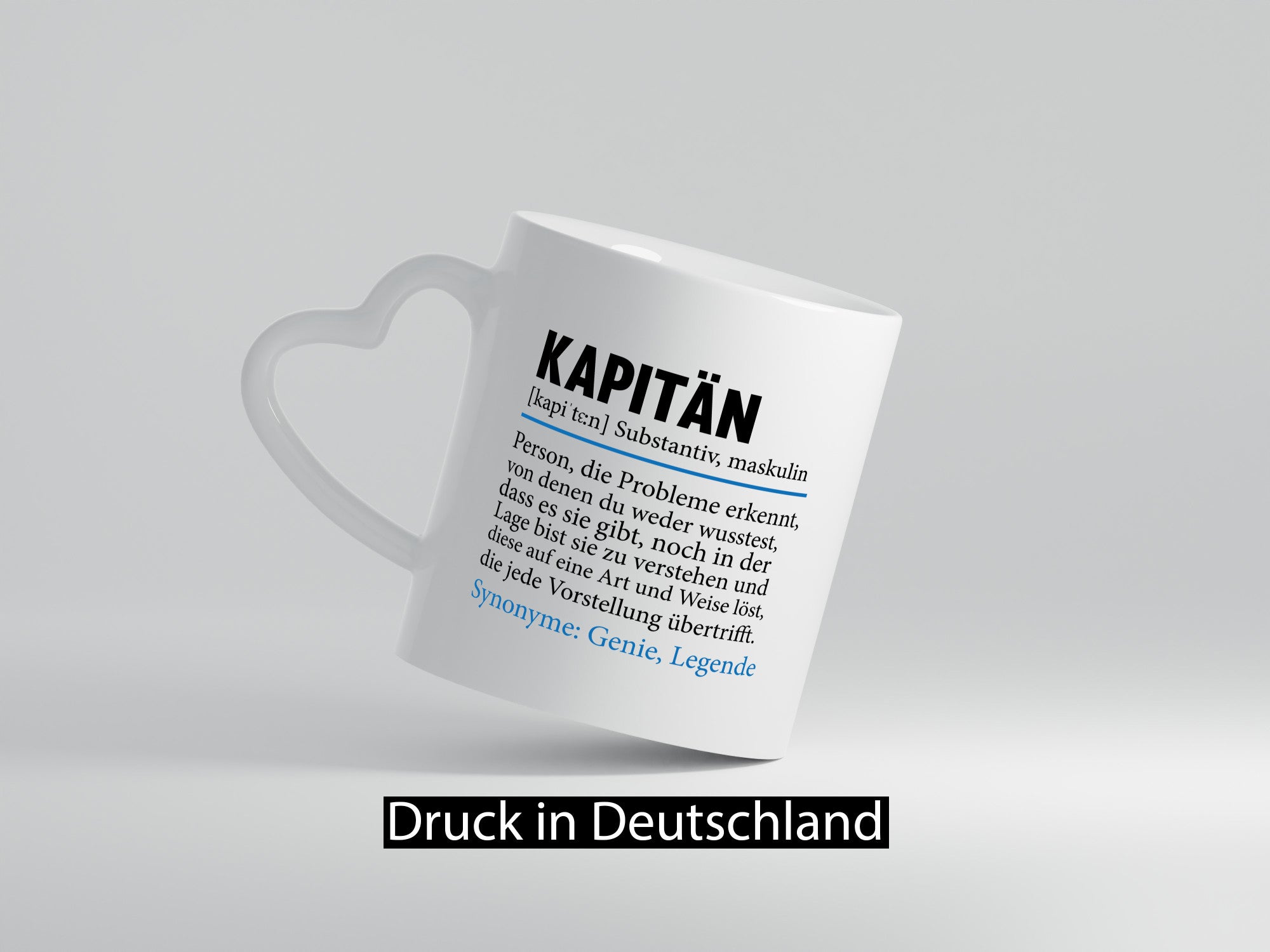 Kapitän | Spruch lustig Schiffskapitän Schiff Geschenk Humor Geschenkidee