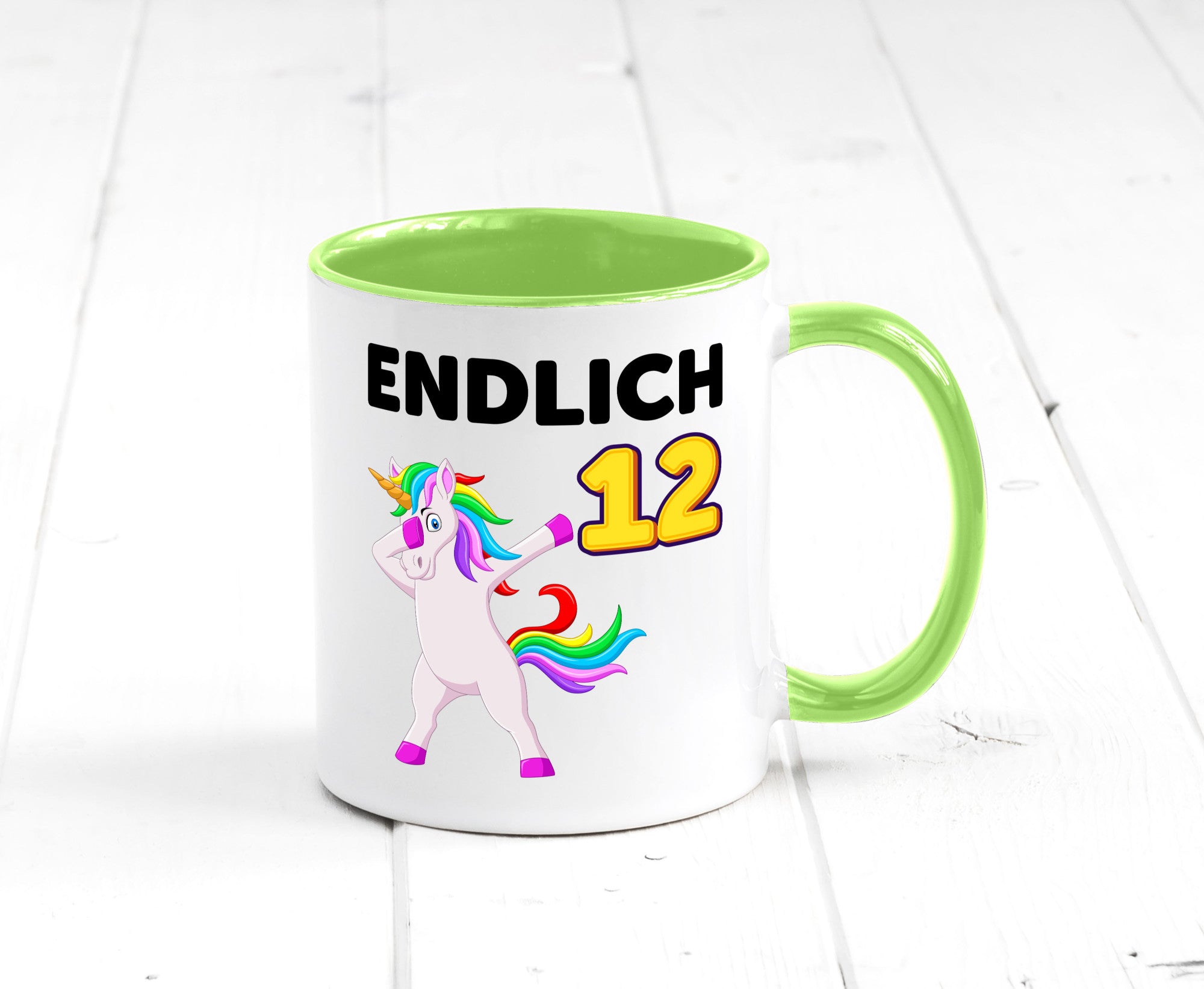 12. Geburtstag | endlich 12 Jahre Einhorn Mädchen lustig Geschenkidee Geschenk