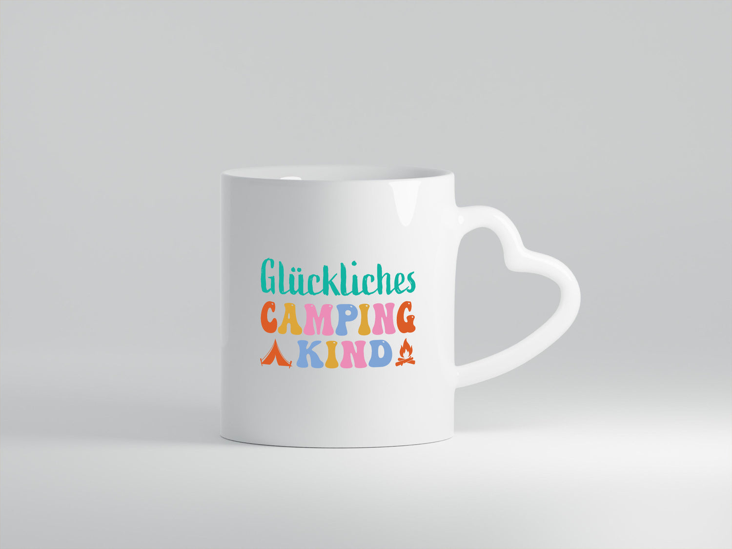 Glückliches | Camping Kind lustiger Spruch Geschenk Humor Geschenkidee Tasse