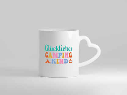 Glückliches | Camping Kind lustiger Spruch Geschenk Humor Geschenkidee Tasse