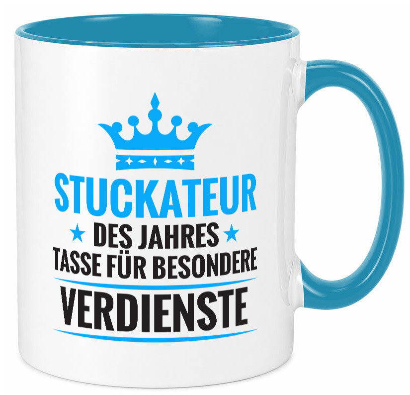 Besonderer Verdienst: Stuckateur | Innenausbau Beruf lustiger Spruch Geschenk