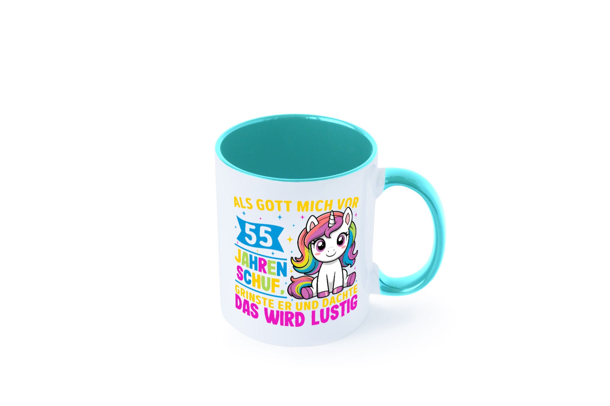 55. Geburtstag | Als Gott mich schuf 40 Jahre v2 lustiger Spruch Geschenk