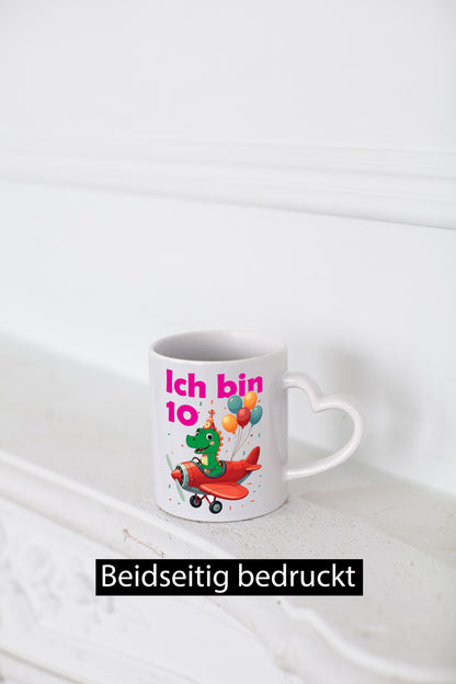 10. Geburtstag | 10 Jahre Drache Flugzeug lustiger Spruch Geschenk Geschenkidee