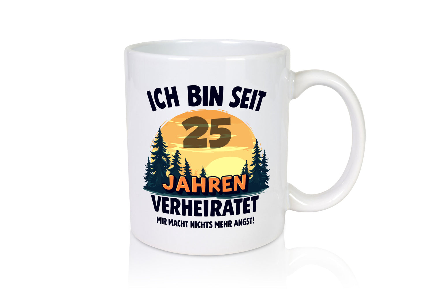 Ich bin Verheiratet | 25. Hochzeitstag Ehepaar v2 Humor Geschenkidee Tasse