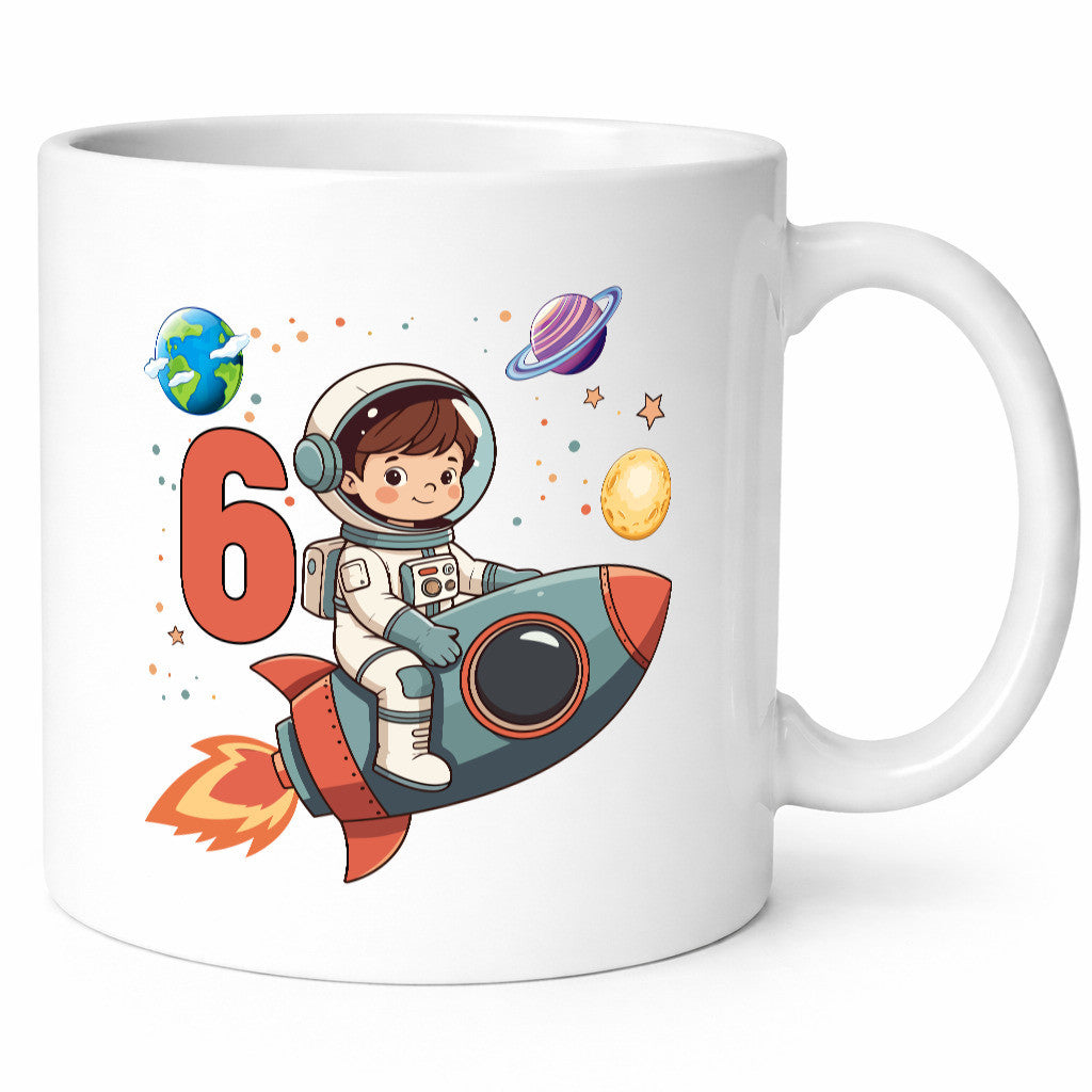6. Geburtstag | 6 Jahre Astronaut Weltraum Geschenk Geschenkidee lustiger