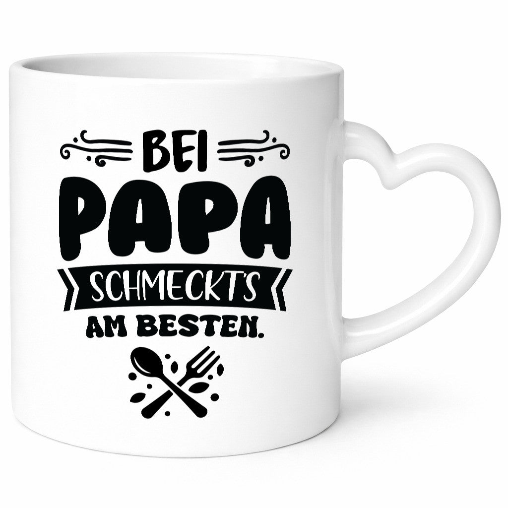Bei papa Schmeckts am Besten | Koch lustiger Spruch Geschenk Humor Geschenkidee