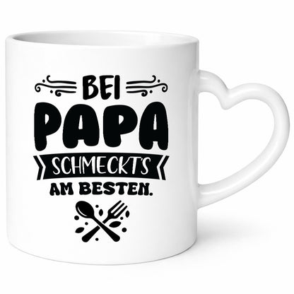Bei papa Schmeckts am Besten | Koch lustiger Spruch Geschenk Humor Geschenkidee