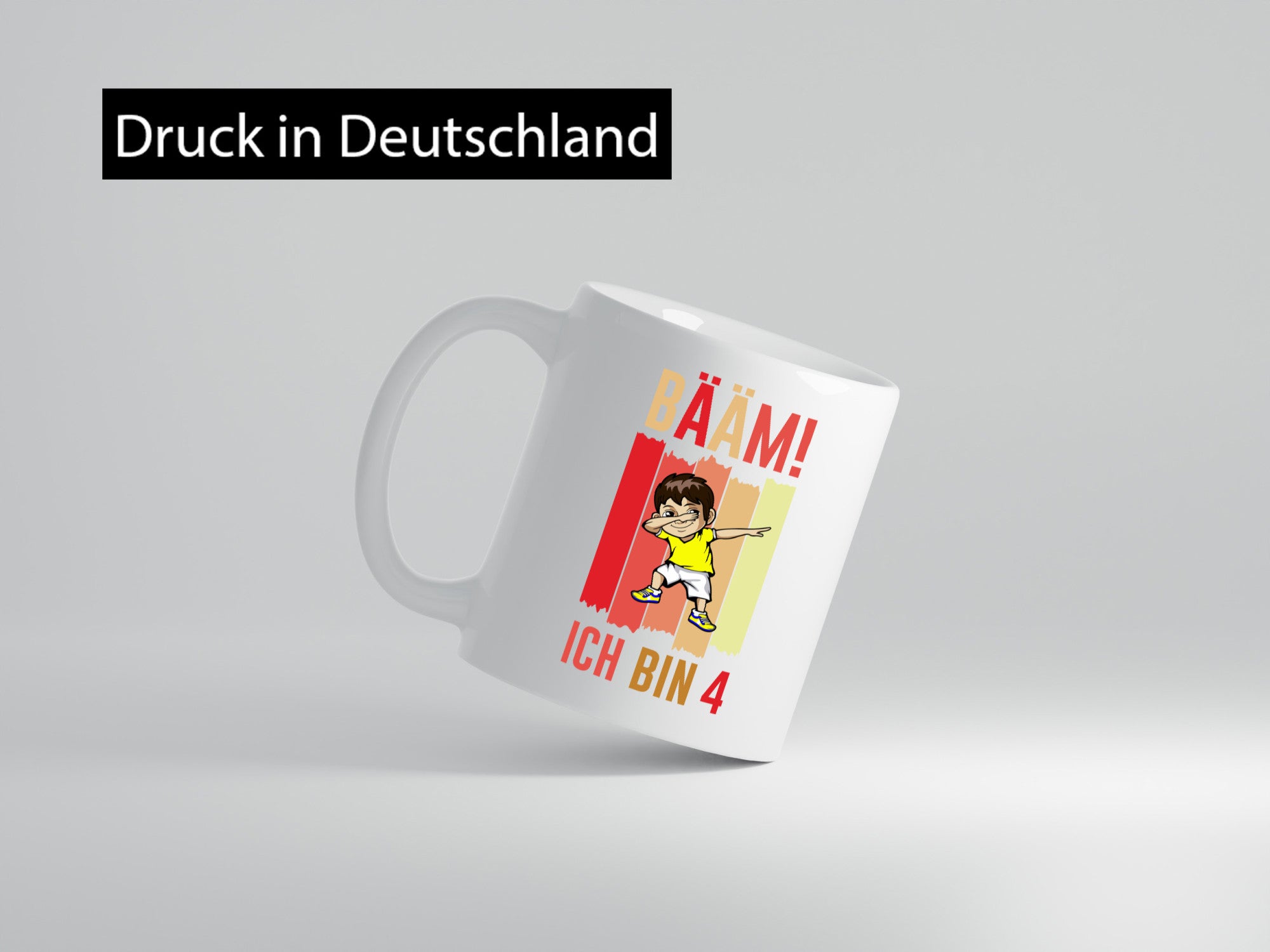 4. Geburtstag | 4 Jahre Bääm ich bin lustig Geschenkidee Geschenk Tasse
