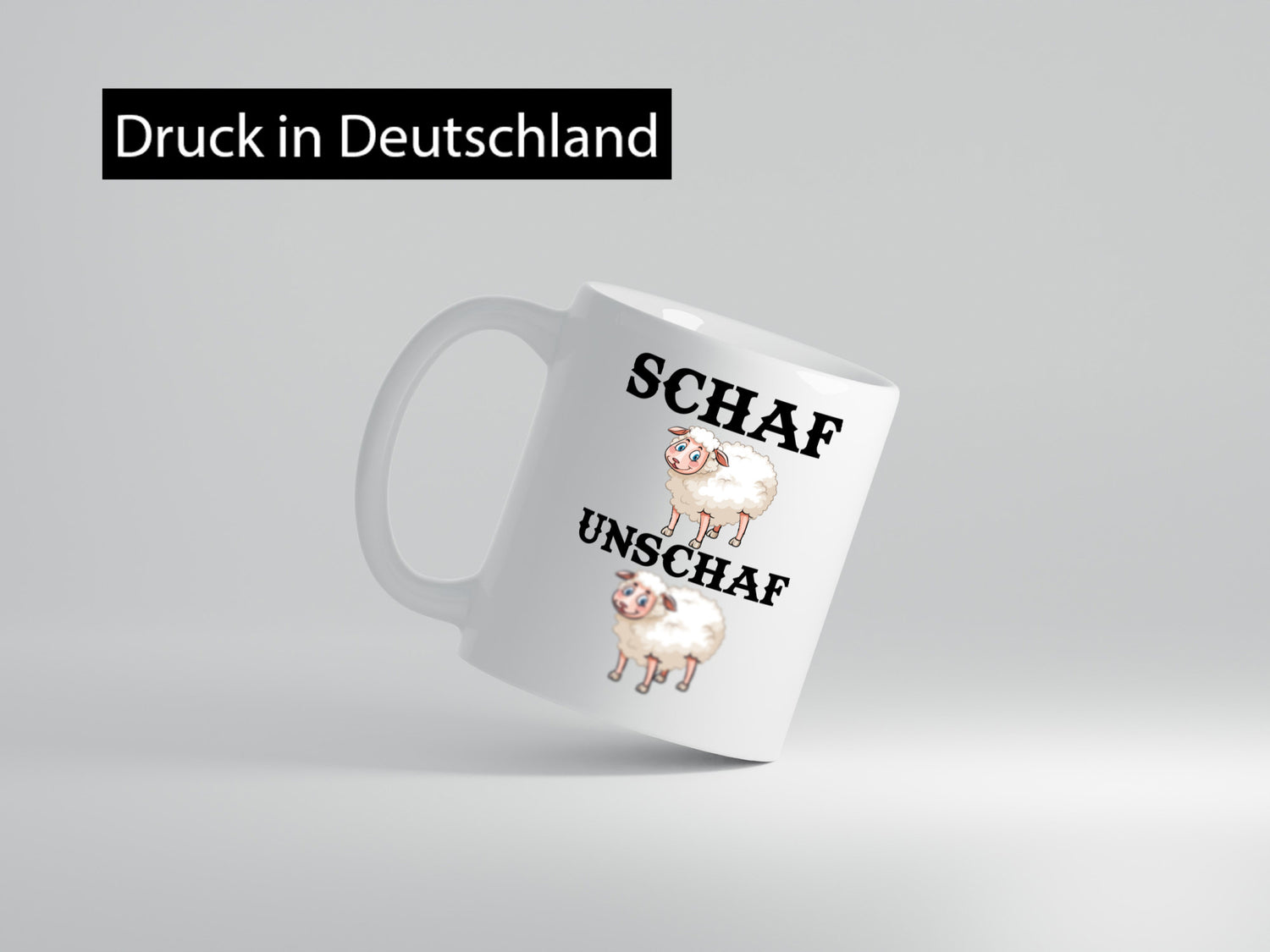 Schaf Unschaf Geschenk Humor Geschenkidee lustiger Spruch Tasse
