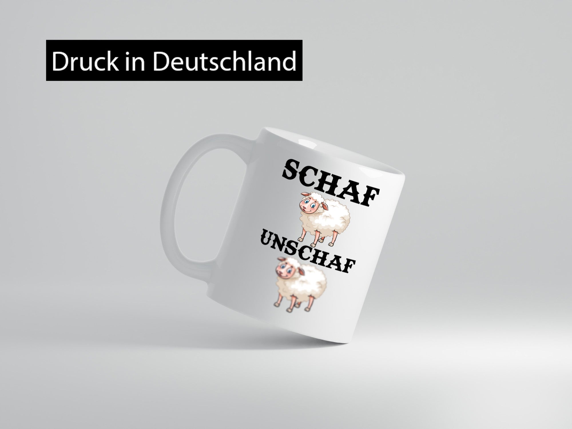 Schaf Unschaf Geschenk Humor Geschenkidee lustiger Spruch Tasse
