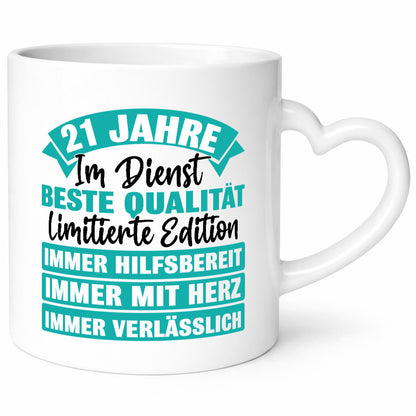 21 Jahre im Dienst | Jubiläum Arbeit Geschenk Kollegen Büro lustiger Spruch