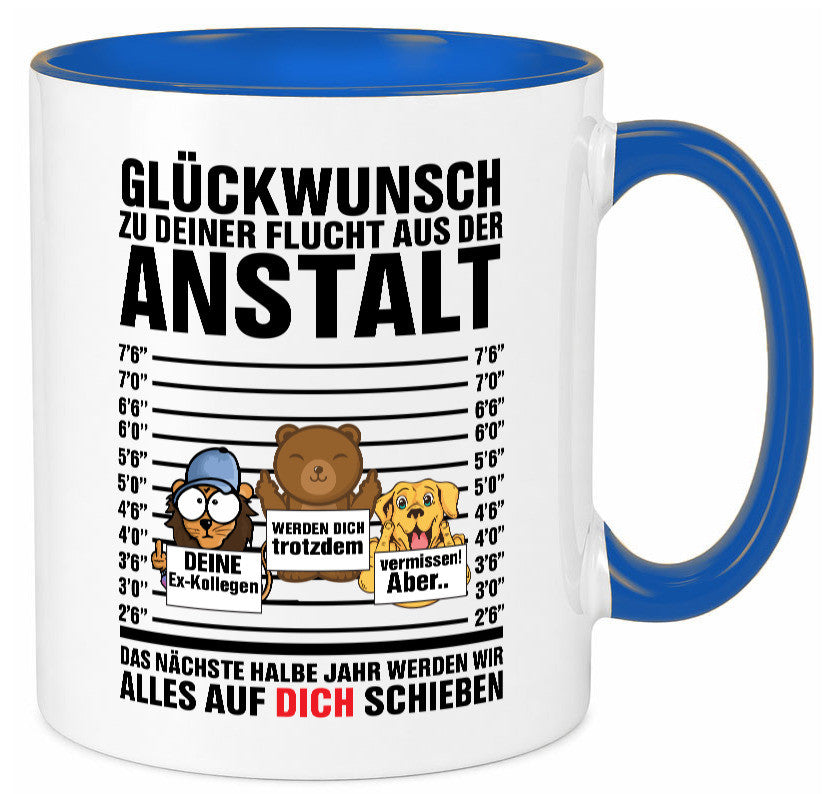 Glückwunsch zur Flucht | Arbeitskollegen Berufswechel Humor Arbeit Kollegen