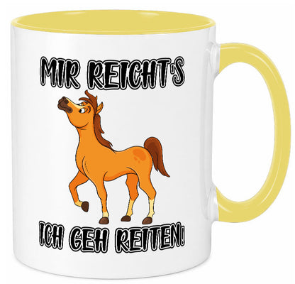 Ich geh reiten | Pferde Tasse Reiter Mädchen Humor Geschenkidee