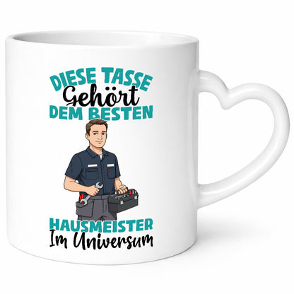 Im Universum: Hausmeister | Hauswart Geschenkidee Humor Tasse