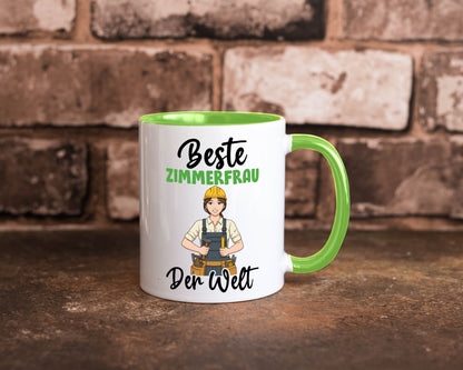 Beste Zimmerfrau| Holzbau | Handwerkerin v2 Geschenk Humor Geschenkidee