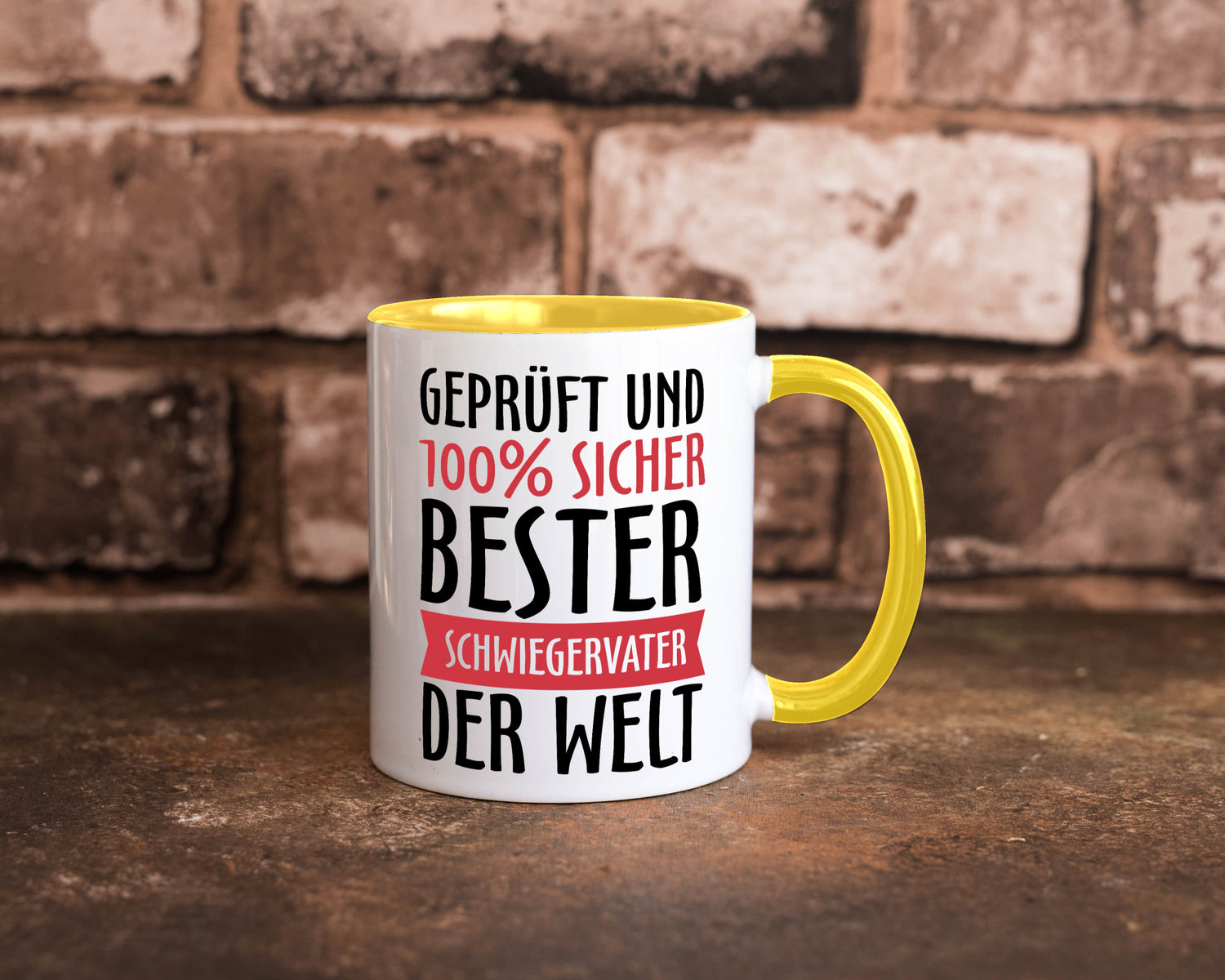 Bester Schwiegervater Geschenk Familie Geschenkidee lustiger Spruch Tasse