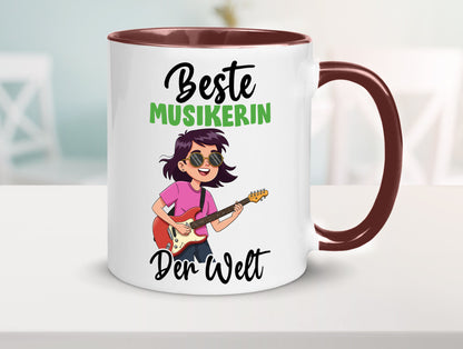 Beste Musikerin | Musik Musikantin v2 Geschenkidee Humor Tasse