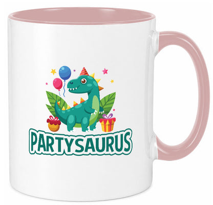 Partysaurus | Geburtstag Dinosaurier Luftballon Geschenkidee Humor Tasse