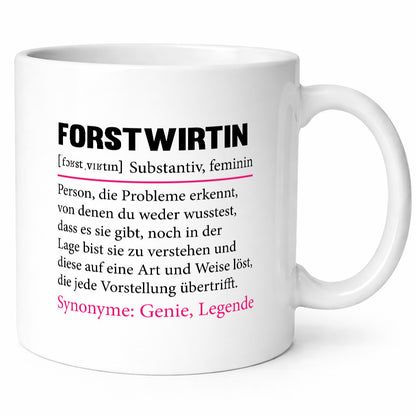 Forstwirtin | Beruf Spruch Forst Wirtin Humor Arbeit Kollegen Büro Geschenkidee