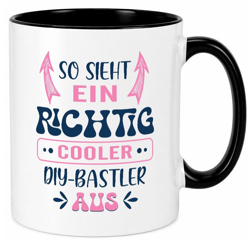 Richtig Cooler DIY Bastler | Basteln Handmade Humor Geschenkidee Tasse