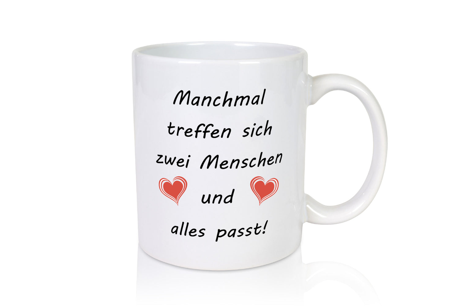 Manchmal Treffen sich zwei Menschen und alles passt lustig Humor Geschenkidee