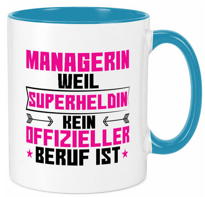 Superheldin Managerin | Management Humor Geschenkidee Tasse
