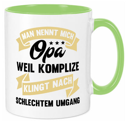 Man nennt mich Opa | Bester der Welt Humor Familie Geschenkidee Tasse