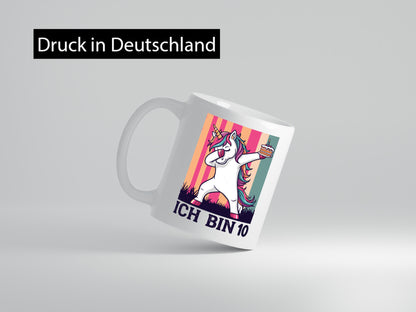 10 Geburtstag | Einhorn Damping Mädchen lustiger Spruch Geschenk Geschenkidee