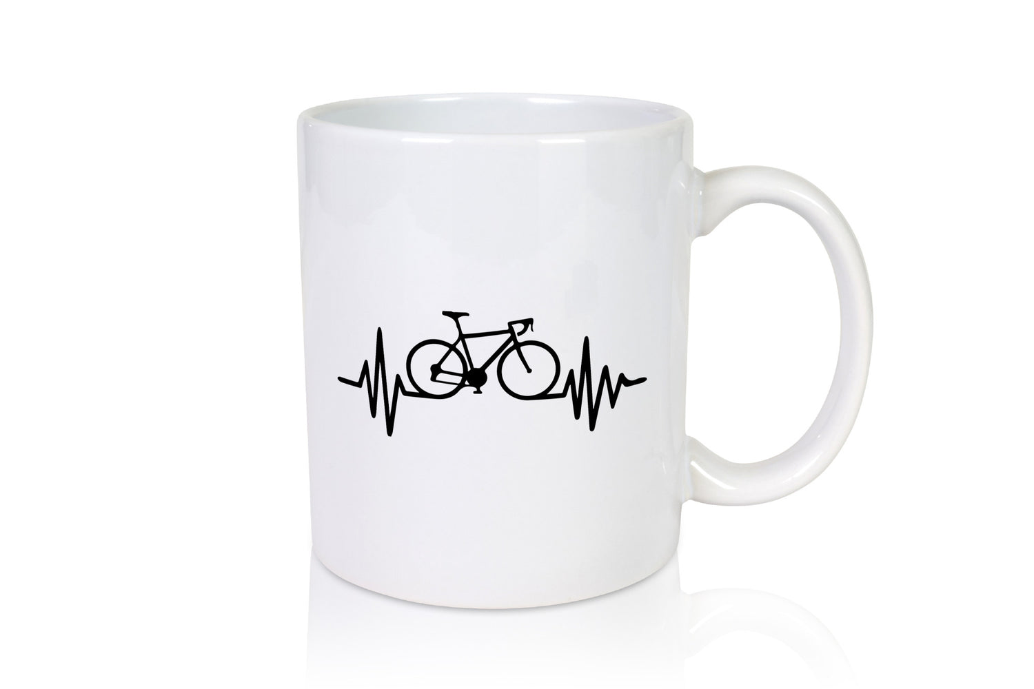 Herzschlag | Heartbeat Fahrad Fahradfahrer Humor Geschenkidee Tasse