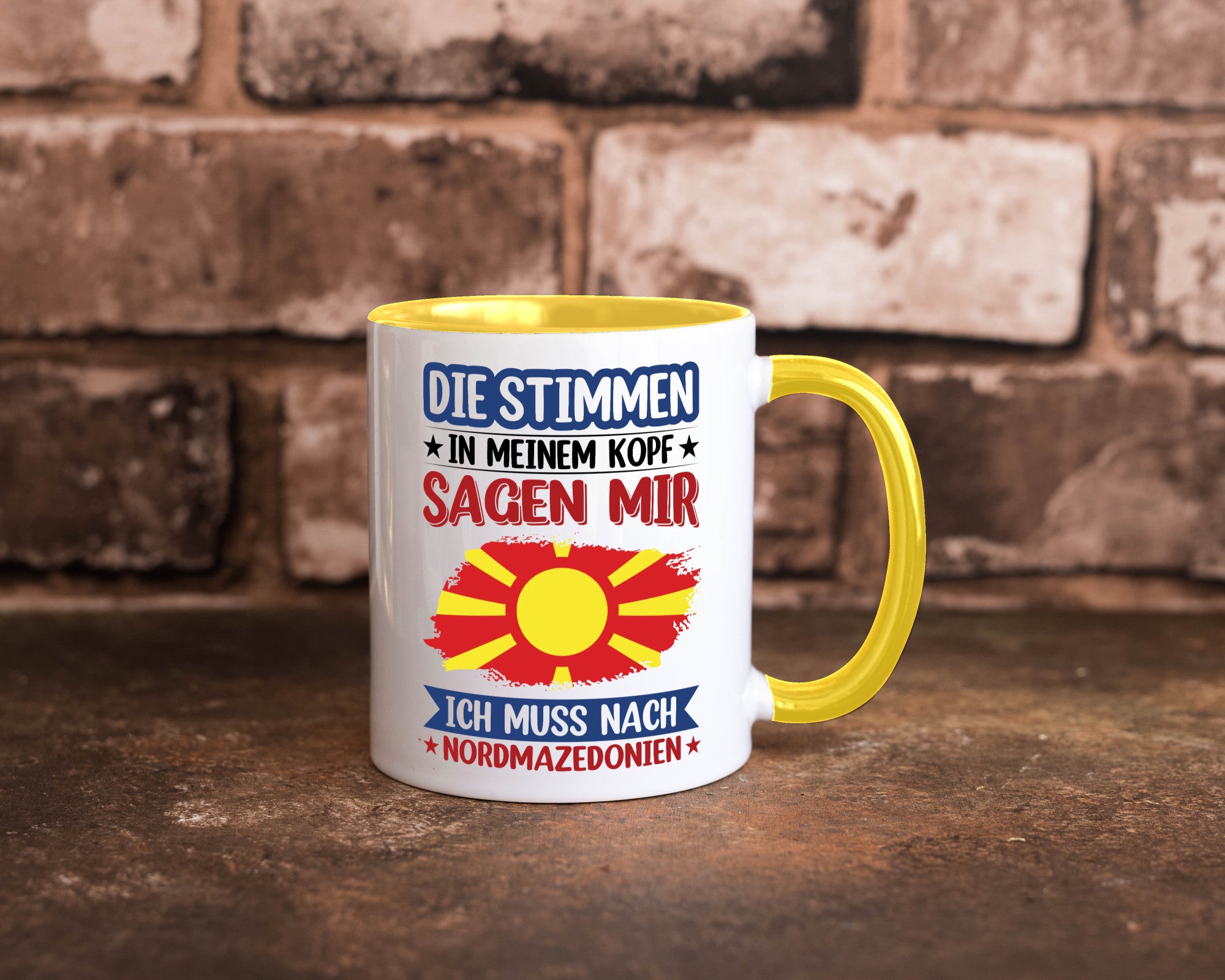 Nordmazedonien | Urlaub Stimmen in meinem Kopf Geschenk Humor Geschenkidee