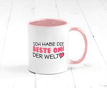 Beste Omi der Welt | Oma Tasse Geburtstag Muttertag lustig Familie Geschenkidee