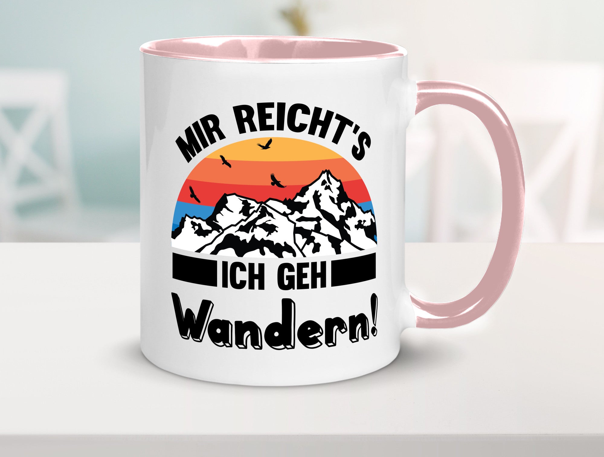 Mir reichts ich geh Wandern | Berge Laufen Natur Humor Geschenkidee Tasse