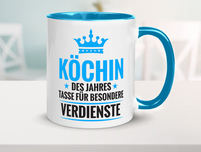 Besonderer Verdienst: Köchin | Chefköchin Chefkoch Geschenkidee Arbeit Kollegen