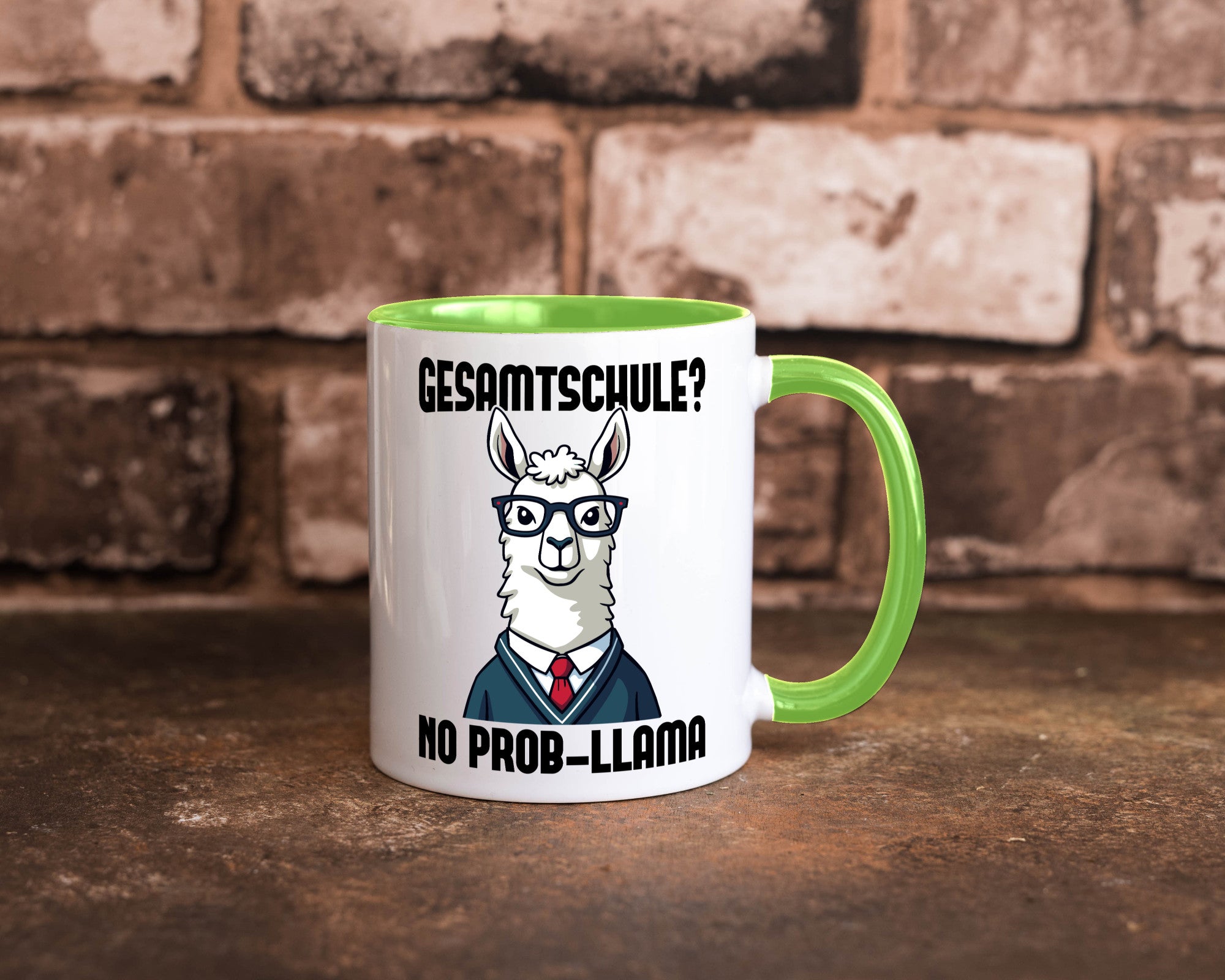 Gesammtschule | no prob-llama Einschuldung Humor Geschenkidee Tasse