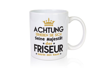 Seine Majestät Friseur | Frisör Humor Geschenkidee Tasse