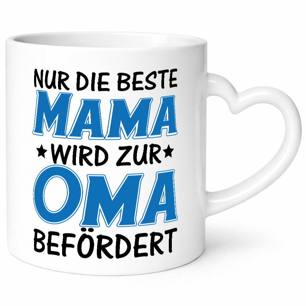Mama wird zur Oma lustiger Spruch Geschenk Familie Geschenkidee Tasse