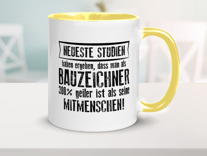 Neuste Studien: Bauzeichner | Zeichner Humor Geschenkidee Tasse