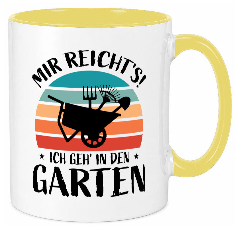 Mir reichts ich geh in den Garten | Gartenarbeit lustiger Spruch Geschenk Tasse