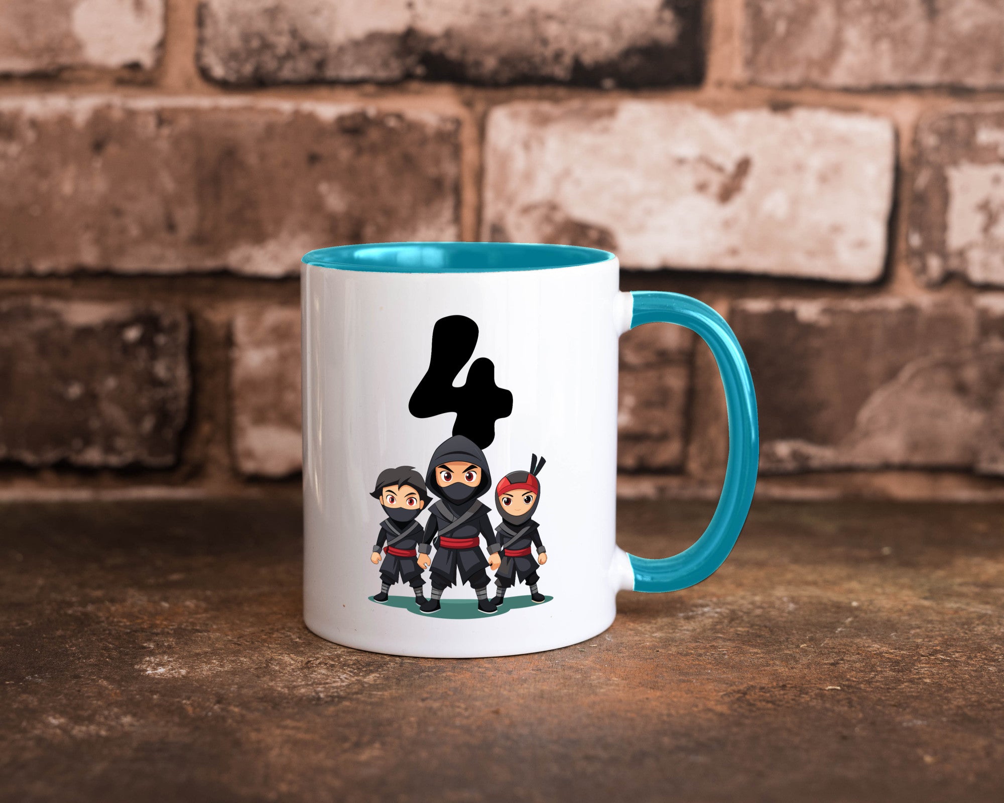 4. Geburtstag | 4 Jahre Ninja lustig Geschenkidee Geschenk Tasse