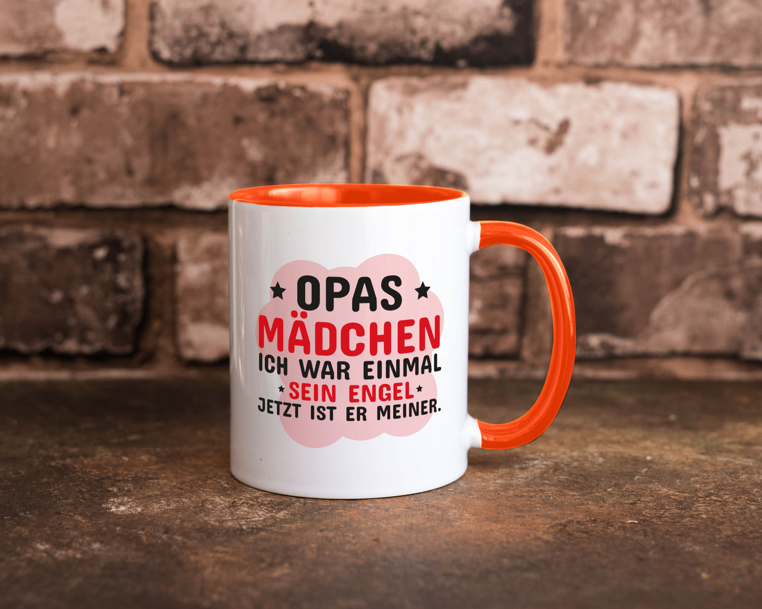 Opas Mädchen | Trauer Tasse Abschied Enkelin lustig Familie Geschenkidee