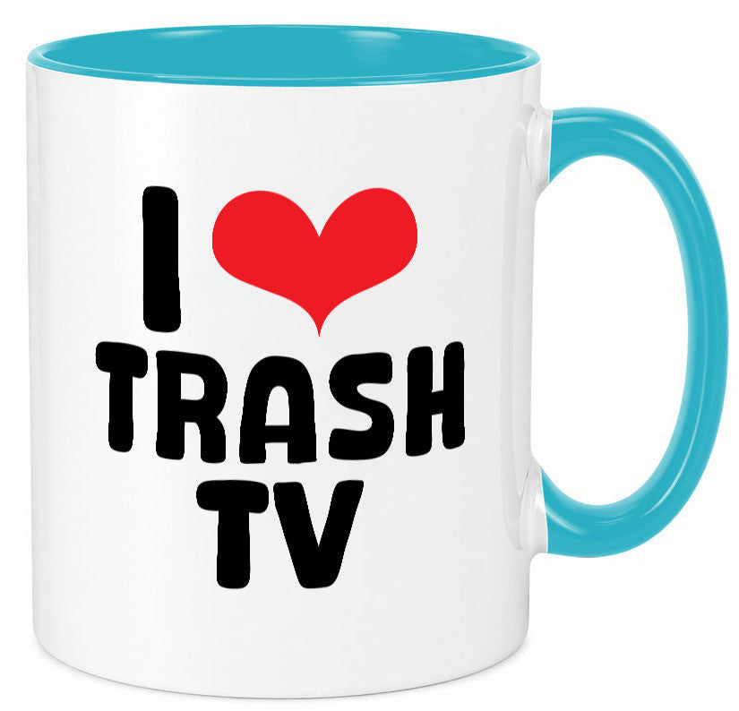 I love Trash TV | v2 lustig Humor Geschenkidee Geschenk Tasse